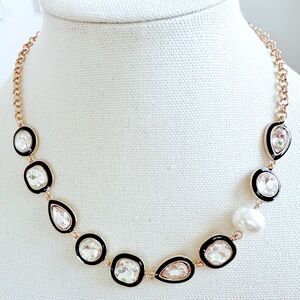 NEW never worn Enamel pearl and gem necklace from Nordstrom